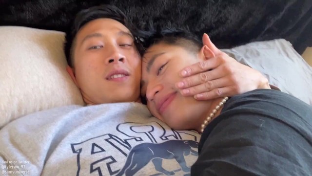 亚洲男孩喜欢这对情侣制作的可爱性爱录像 Tyler Wu 和 Sam Vu