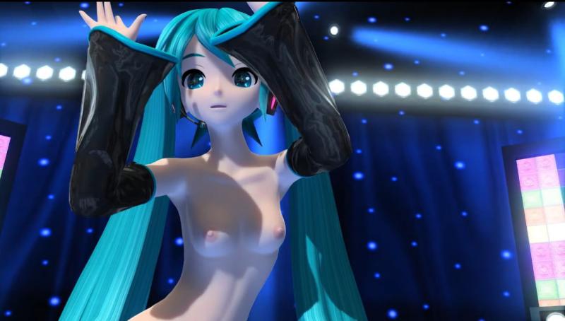 MMD初音未来的风骚裸体舞蹈