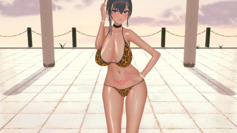 巨乳夏日黑皮辣妹居然被一个小孩干了