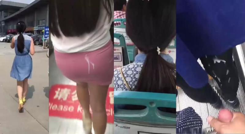 【涂鸦】街头射精各种场合的美女