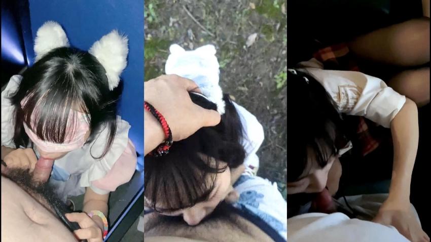 【极品萝莉-户外性体验】调教玩操制服萝莉小母狗，电影院做爱，摩天轮口爆，网吧JK跪舔，车震口爆，高清