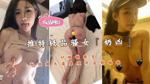 推特极品骚女『奶凶』SM 啪啪拳交私拍，超大道具双开自慰啪