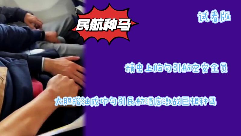 （试看版）精虫上脑勾引航空公司随机安全员大胆揩油成功勾引民航酒店激战巨根榨干精液