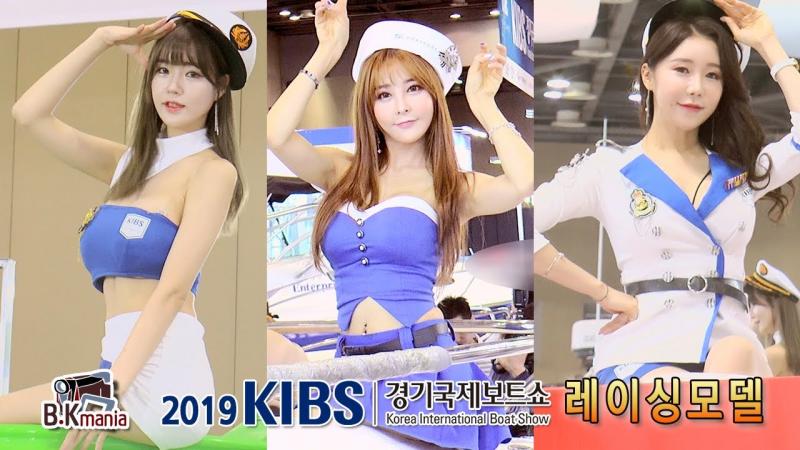 2019年韩国国际游艇展上的赛车模特