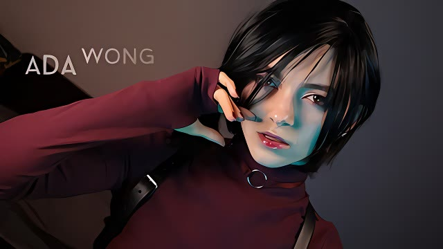 『nyu』等待别人狠狠地操她，这不是 Ada Wong 的风格