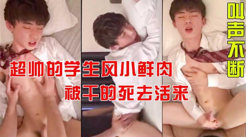 超帅的正装学生小鲜肉，被干的死去活来叫声不断，小穴嫩的不行。