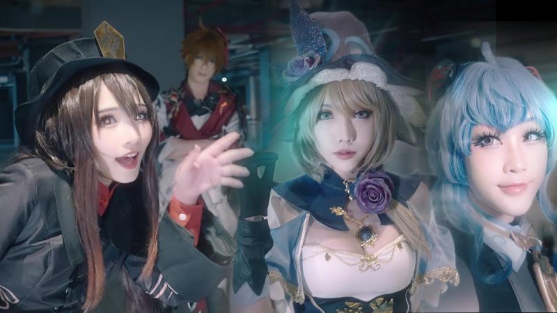 Cosplay Mashup Genshin Impact混音惊人的视觉特效展示12