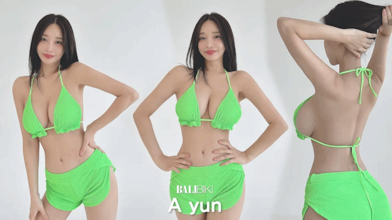 荧光让我心跳加速，比基尼模特的泳装Lookbook拍摄现场lovely bikini outfit