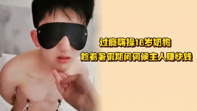 过瘾嗨操18岁奶狗，趁着暑假期间伺候主人赚快钱，狠起来连兄弟都给操了