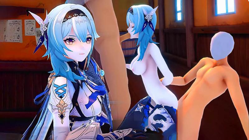 3D【原神】AKT - 优菈酒馆喝酒 被路人下药